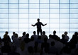 Business people in the presentation room