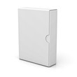 Blank Box isolated on white background with reflection