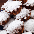 cakes with sugar powder