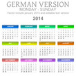 2014 German vectorial calendar
