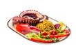 Seafood pasta with octopus and lobster leg