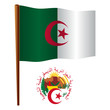 algeria wavy flag