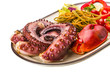 Seafood pasta with octopus and lobster leg