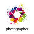 Vector logo photographer