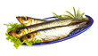 Smoked sprat - appetizing snack