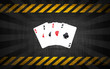 Carte da gioco, 4 assi nel poker