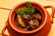 Foto: meat in the pot meat in the pot
