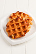 Photo: Belgian waffle Belgian waffle
