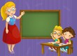 The page with exercises for kids - coloring book