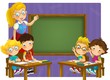 The page with exercises for kids - coloring book