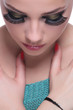 casual woman face closeup