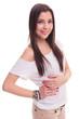 young woman casual portrait in positive view