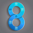 Abstract 3D Paper Infographics