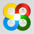 Abstract 3D Paper Infographics