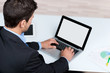 Foto: laptop mit freier fläche laptop mit freier fläche