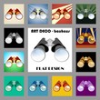 Vector: art deco - flat design - search icon art deco - flat design - search icon
