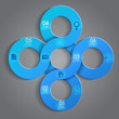 Abstract 3D Paper Infographics