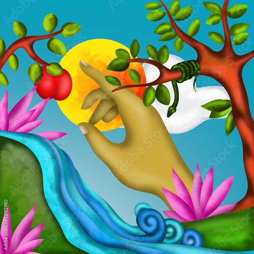 Illustration: frutto proibito frutto proibito