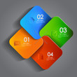 Vektor: Abstract 3D Paper Infographics Abstract 3D Paper Infographics