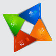 Vektor: Abstract 3D Paper Infographics Abstract 3D Paper Infographics