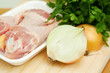 Raw chicken