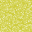 Seamless floral vector pattern with plant