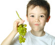 Photo: Boy with grapes Boy with grapes