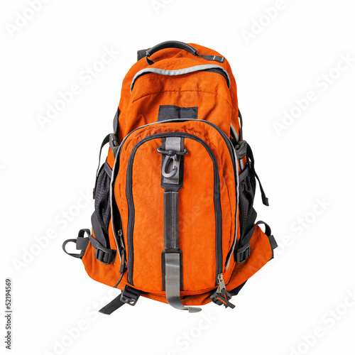 Photo: Backpack isolated w/ path Backpack isolated w/ path