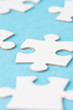 White blank pieces of a puzzle