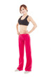 happy young fitness woman