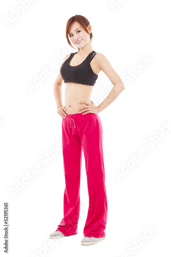 Photo: happy young fitness woman happy young fitness woman