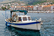 Fisherman Boat Docked at Harbor in Senj, Croatia