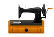 Vektor: Retro sewing machine Retro sewing machine