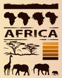 Vector: African travel design template African travel design template