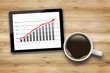 Foto: Tablet PC mit Chart Tablet PC mit Chart