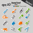 Tool stickers color set