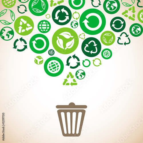 Vector: Vector ecology concept Vector ecology concept