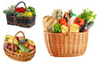 Basket with food