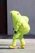 Fireman with a suit for protection from the risk of biological a
