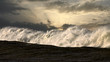 Wave at sunset