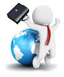 3d white people business success