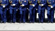 Soldiers marching