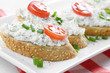Photo: Cottage cheese bruschettas Cottage cheese bruschettas