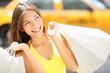 Shopping woman in New York City - summer shopper