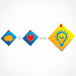 brain and heart create new idea concept