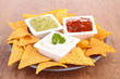 tortilla chips and dip