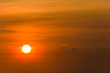 Orange sun with a glow