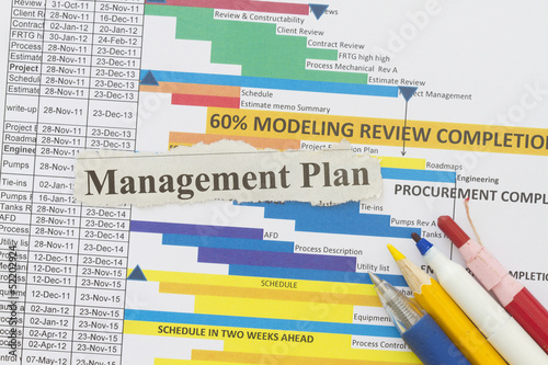 Photo: Management plan Management plan