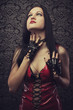 Mistress in red