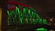 time lapse colorful bridge
